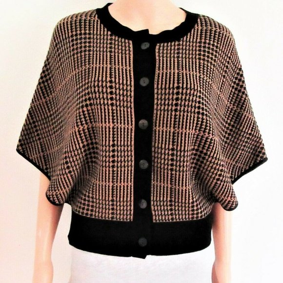 Jones New York Cardigan Sweater Houndstooth 1x - Picture 1 of 10